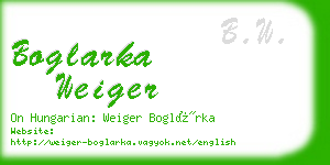 boglarka weiger business card